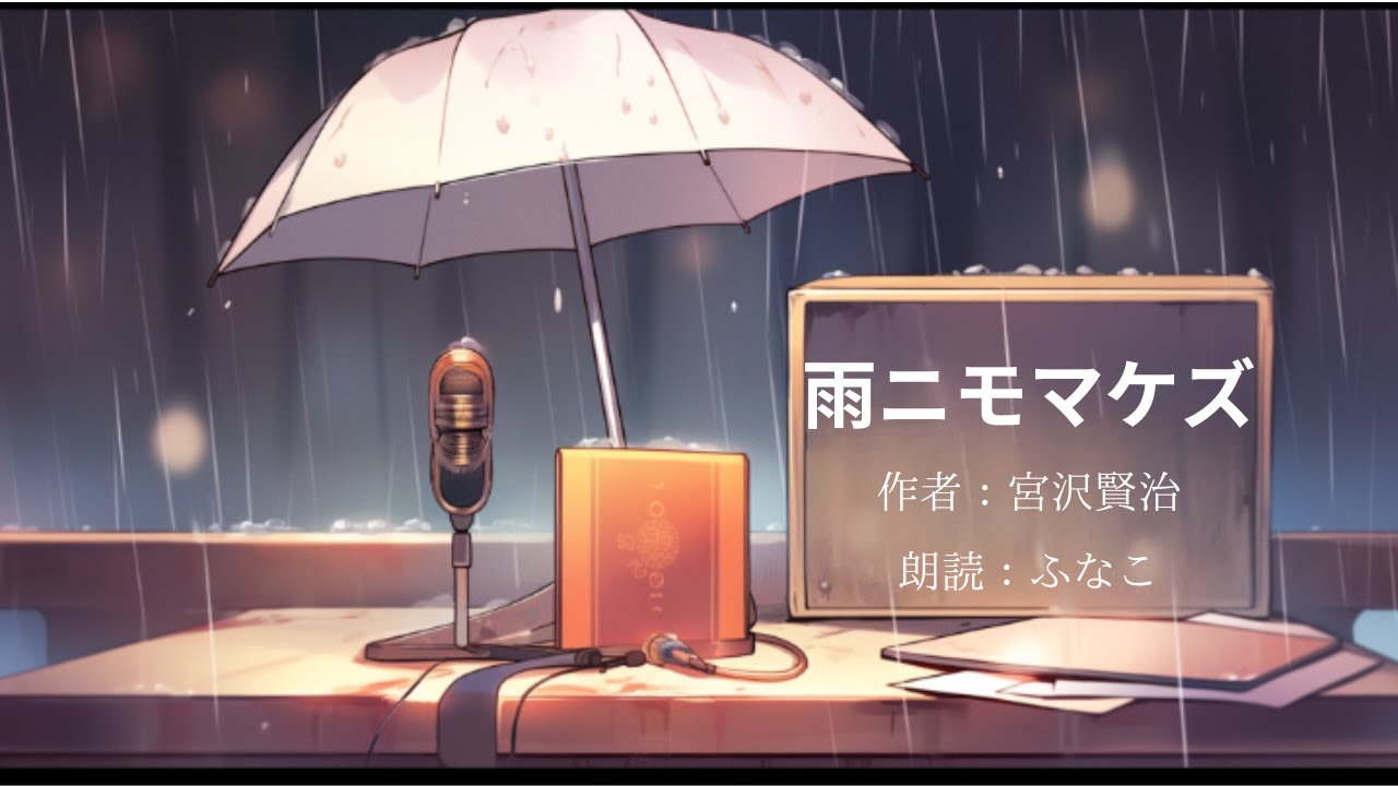 【コヤスミ朗読】『雨ニモマケズ』宮沢賢治　朗読：ふなこ