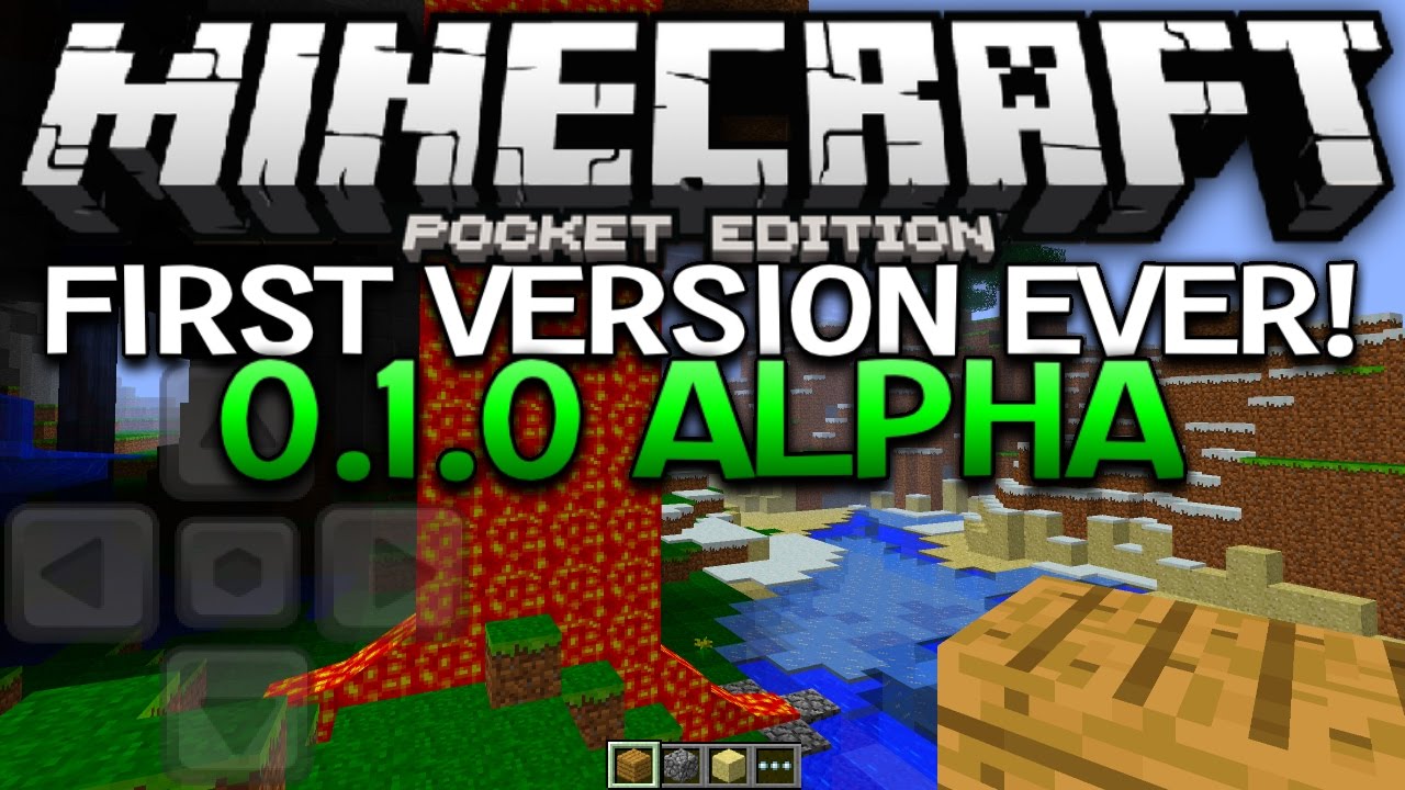 THE VERY FIRST VERSION OF MCPE! - 0.1.0 Alpha 5 Years Later - Minecraft Pocket Edition