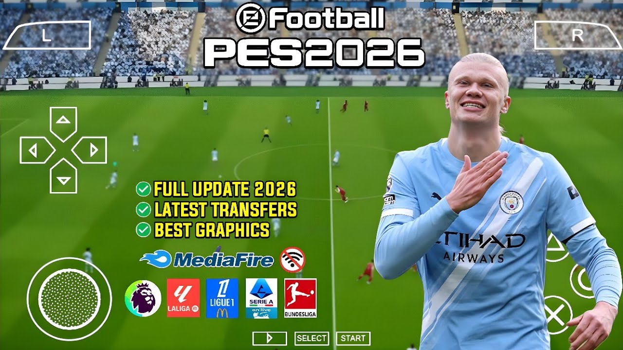 eFootball PES 2026 PPSSPP Android Offline PS5 Camera | eFootball 2026 PSP Full Update Real Faces