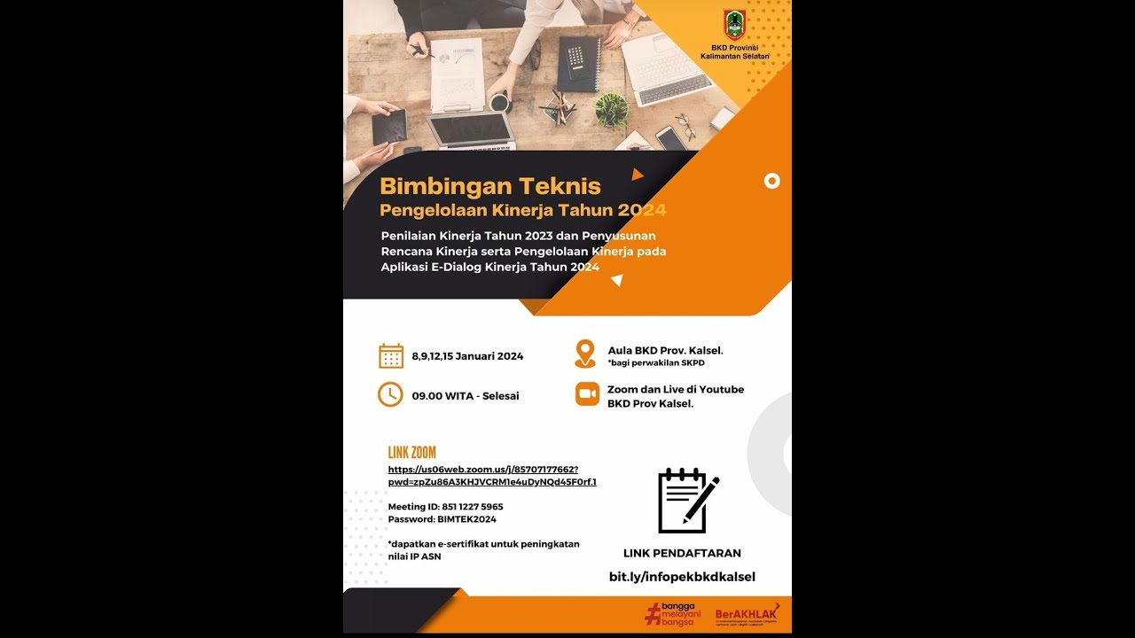 B1mt3K P3ngelolaan K1nerja Tahun 2024, Jumat, 12 Januari 2024