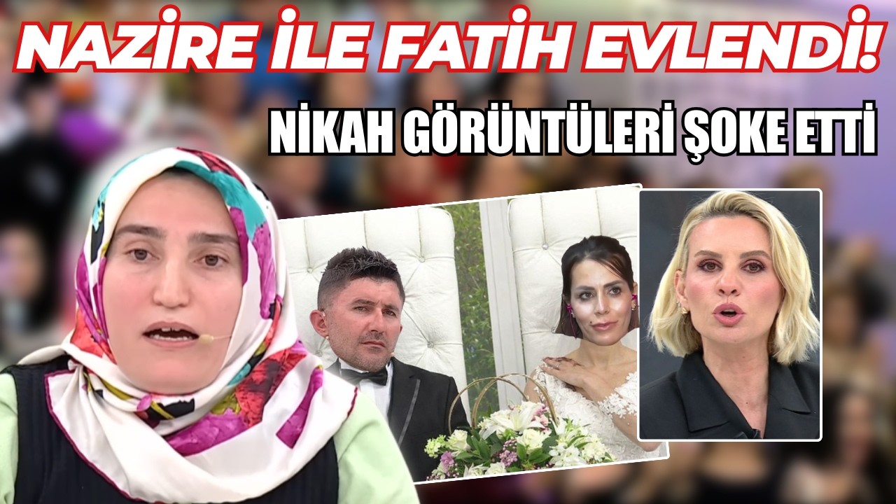 ESRA EROL'DA ŞEHRİ'NİN ESKİ KOCASI FATİH İLE NAZİRE GİZLİCE NİKAH KIYDI NİKAH GÖRÜNTÜLERİ ŞOK ETTİ