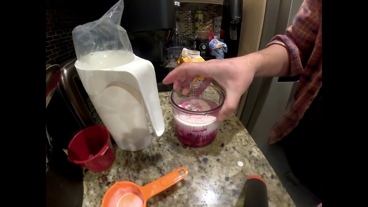 tropical fruit ice cream