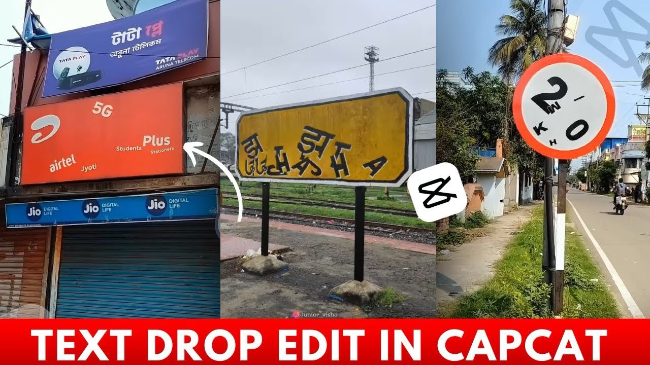 Text Dropping Video Editing In Capcut | Easy To Edit Text Dropping Video | Capcut Video Editing