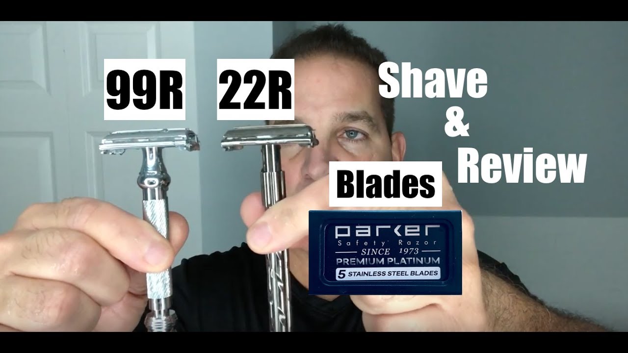 NEW Parker DE Blades-99R and 22R Razors Shave & Review