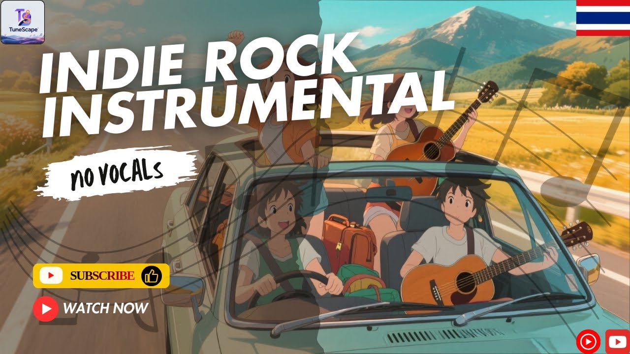 🚗🎸 Indie Rock Instrumental | Upbeat Guitar Riffs ⚡ Punchy Drums 120 BPM Road Trip Vibes (No Vocals)