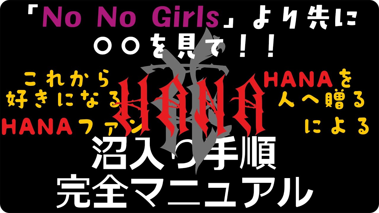 【これをみれば君もHONEYs】HANA沼入りガイド。これからHANAを好きになるならこの動画の通りにすれば完璧そんな動画。何から見ればいい？そんな疑問にお答えします。