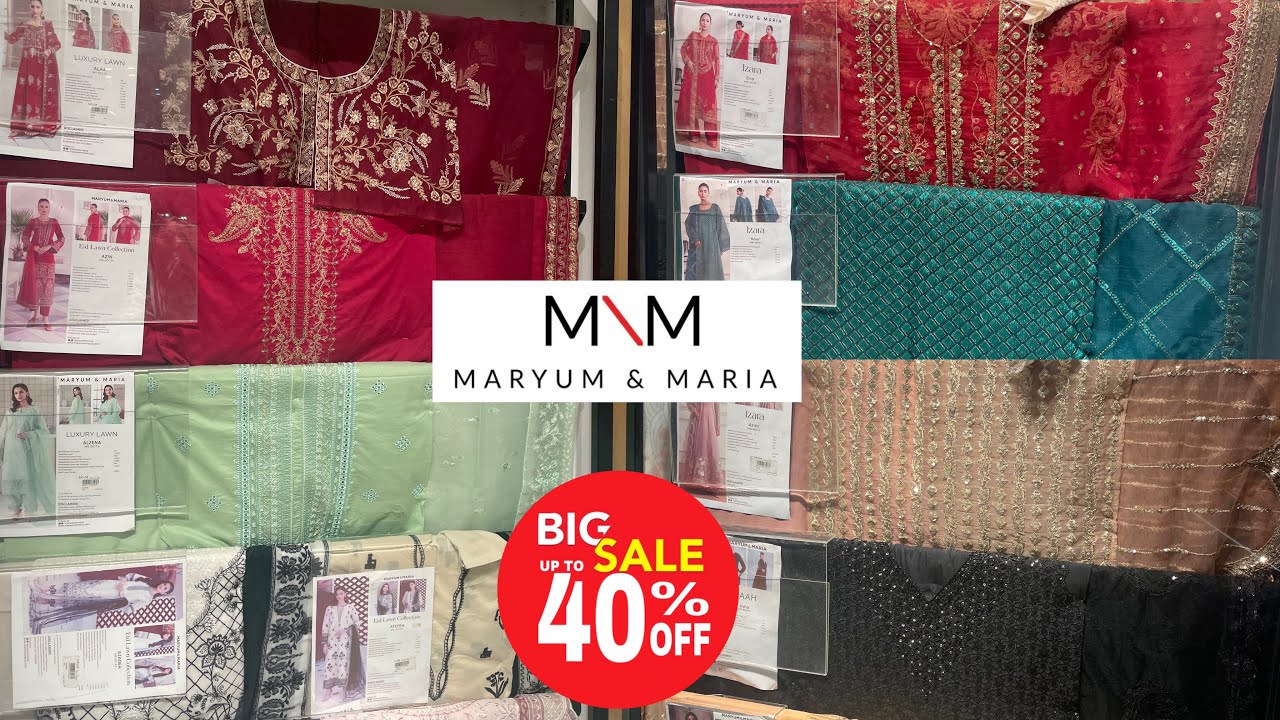 Maryum N Maria Summer Sale 40% off 2025 | Maryum N Maria Sale 2025 | Life with HiraHashaam 