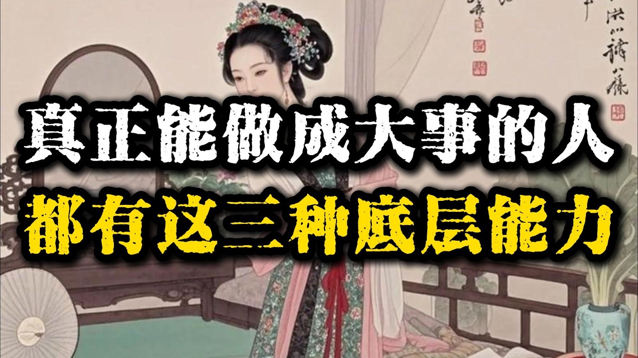 真正能做成大事的人，都有这三种底层能力！#强者思維 #个人成长 #智慧 #智慧人生 #自我提升