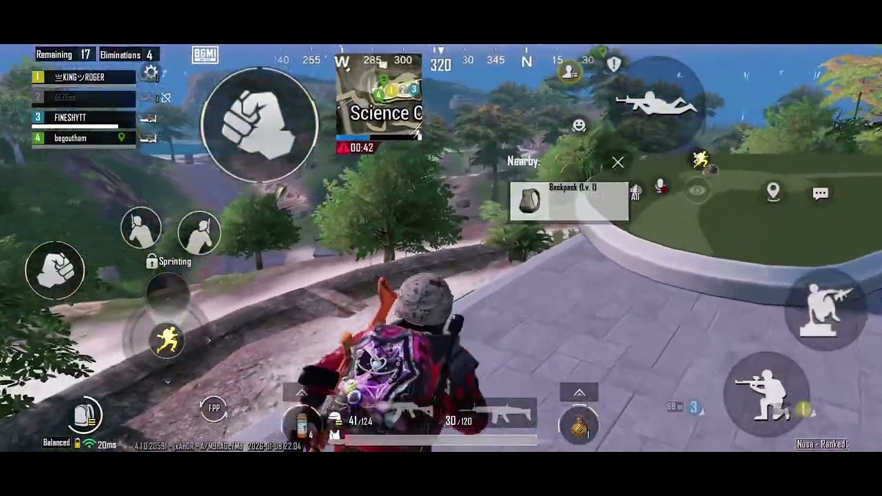 BGMI Squad Game Play (late but first to finish) with Chicken dinner 🔥