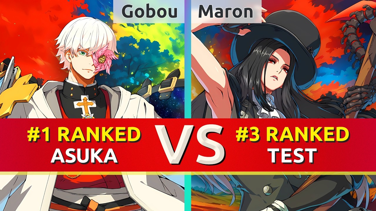 GGST ▰ Gobou (#1 Ranked Asuka) vs Maron (#3 Ranked Testament). High Level Gameplay
