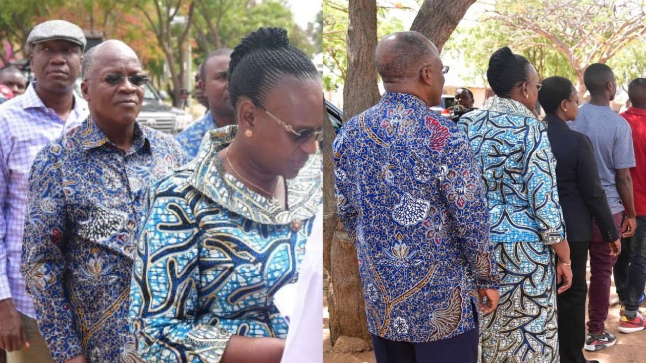 MAGUFULI NA MKEWE WAPANGA FOLENI KUPIGA KURA, UCHAGUZI MKUU