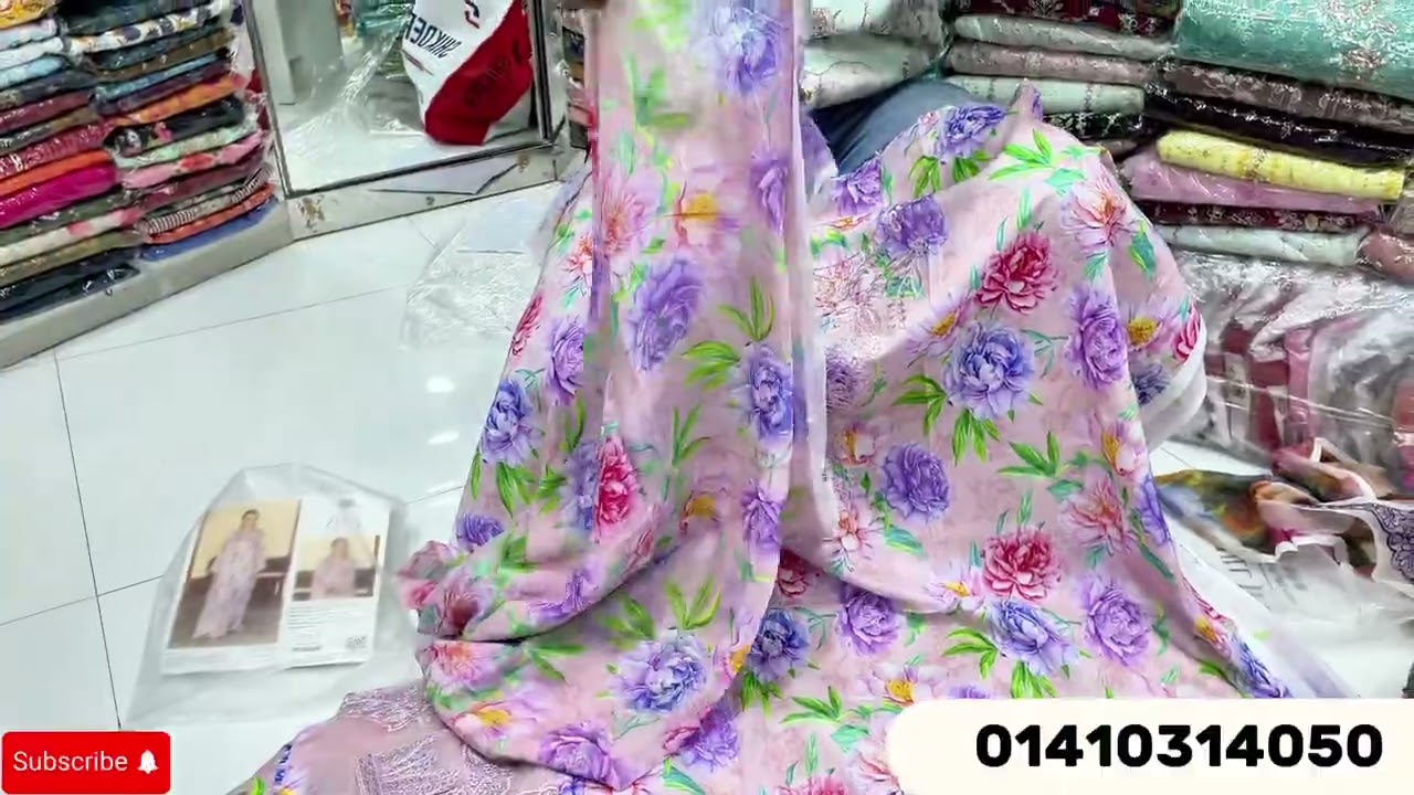 Premium Guljee Unstitched Lawn Printed 3 piece 2025