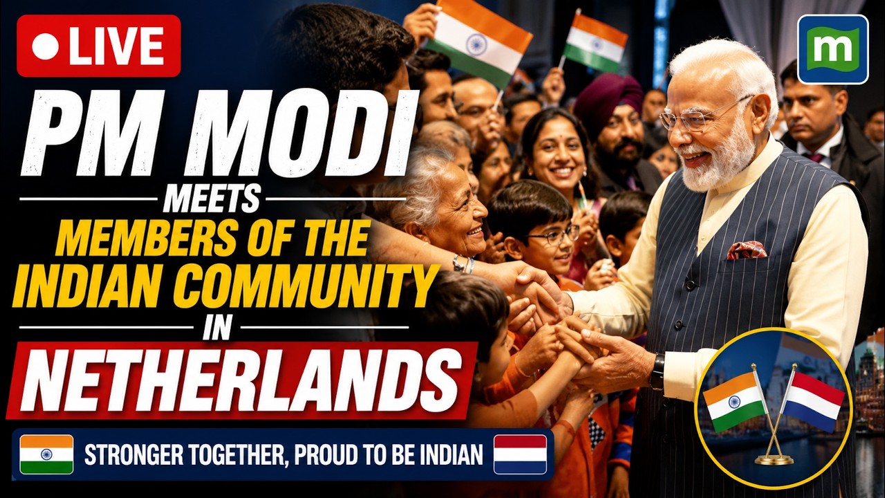 🔴LIVE: Narendra Modi Meets Indian Community in Netherlands | PM Modi Europe Visit
