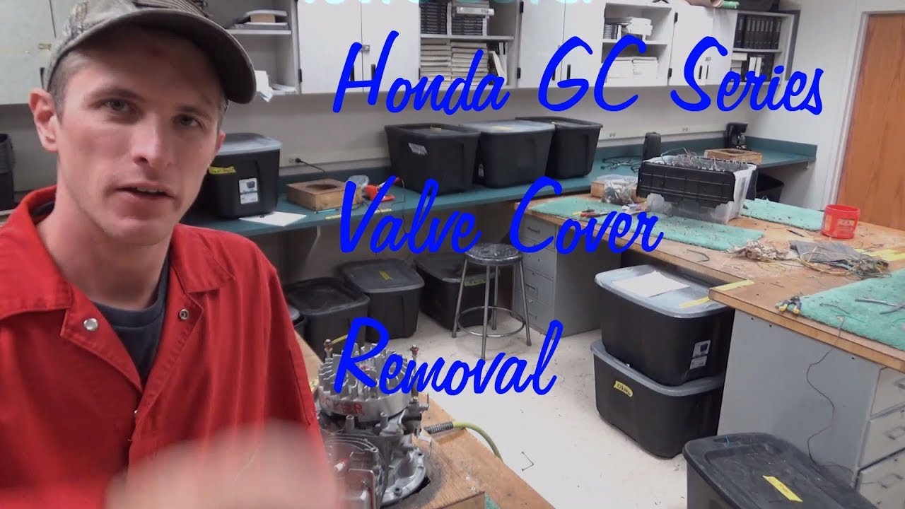 Снятие клапанной крышки Honda GC и GX Series