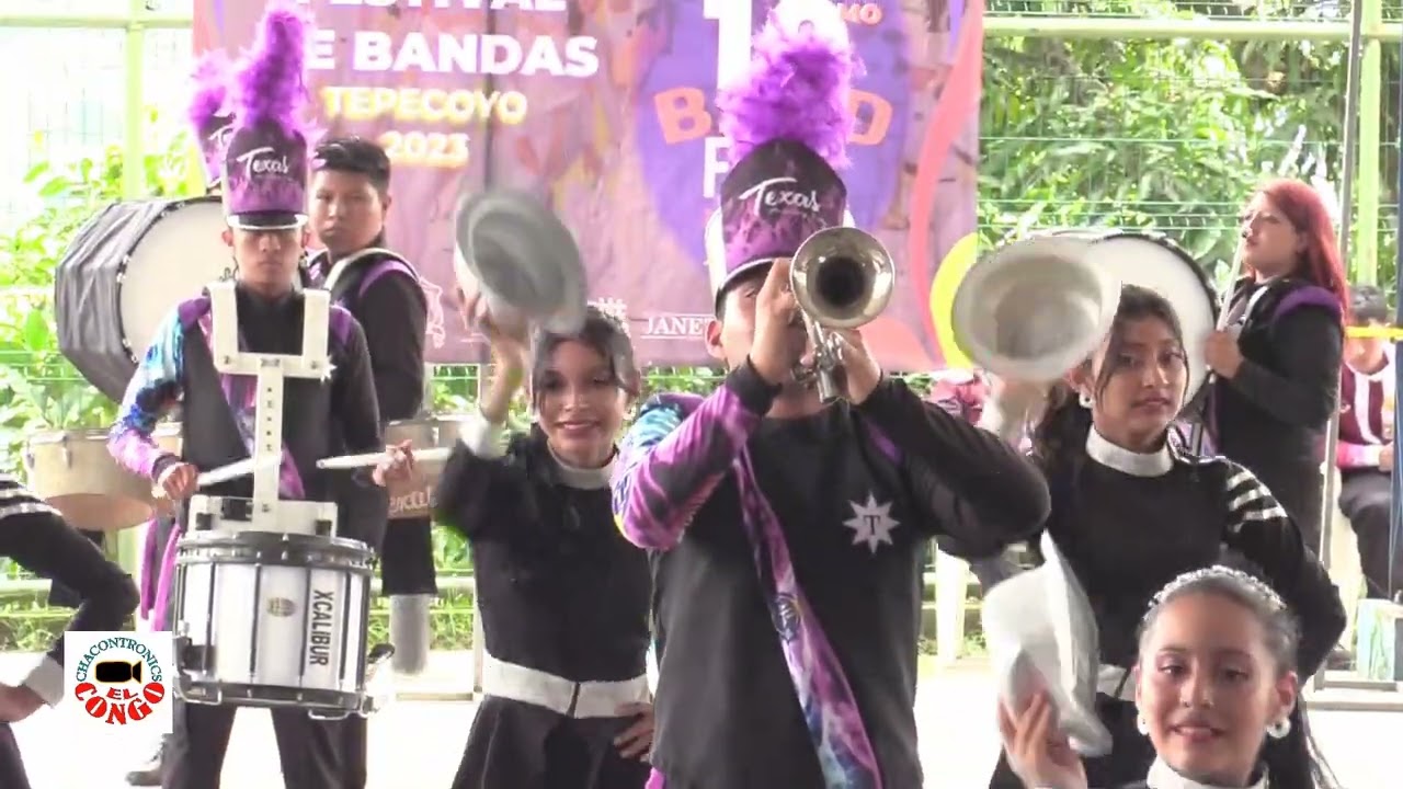 TEXAS MARCHING BAND en el 10 Festival de Bandas Tepecoyo 2023. La Libertad.  El Salvador.