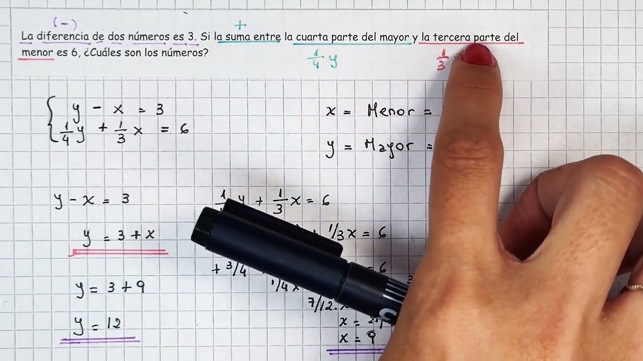 LENGUAJE COLOQUIAL Y SIMBÓLICO - Sistema de ecuaciones con fracciones - Cómo expresar y resolver