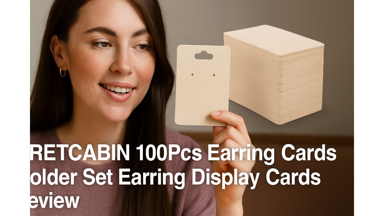 📇 CREATCABIN 100Pcs Earring Cards Holder Set Earring Display Cards Review 💍