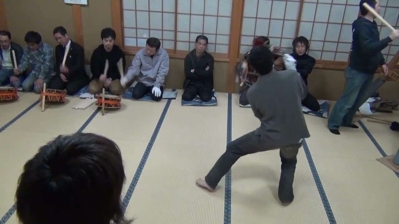 獅子舞練習 2012 03 04 4 おっぴき平