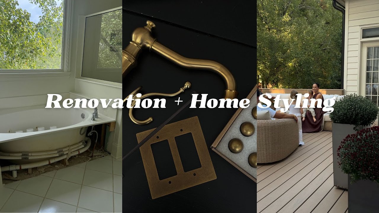 vlog | Bathroom Reno Prep, Fall Patio Styling, Miniolie Clothing Haul