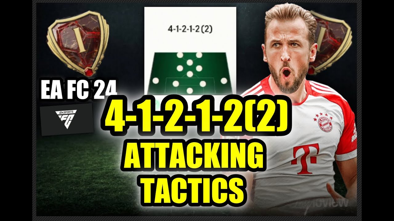 *Broken!*🔥 Why these 4-1-2-1-2(2) tactics are best for tiki-taka attacks in EA FC 24! W/ Gameplay!