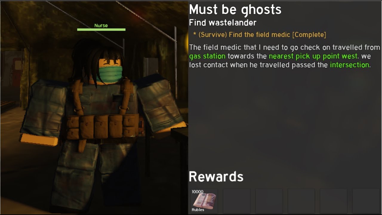 Nurse Quest Must be ghosts Guide | Project Delta