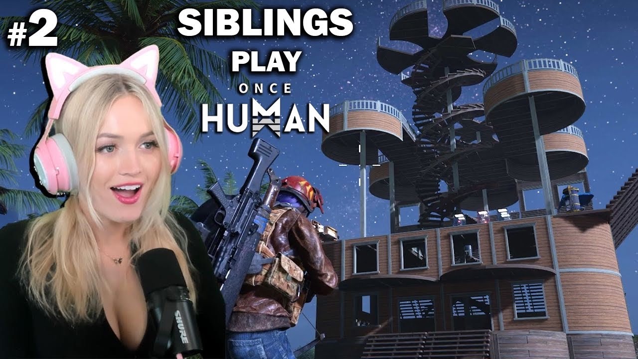 Once Human House Tour - Let's Play Episode 2 With My Siblings
