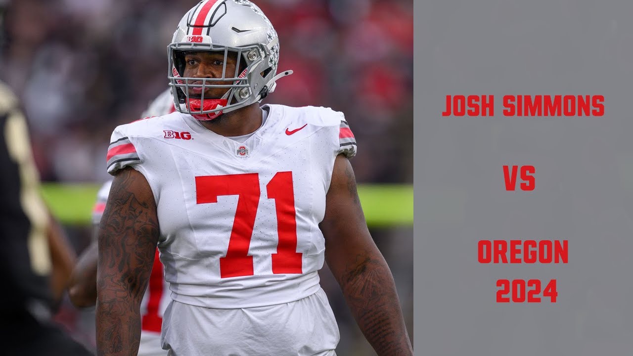 Josh Simmons vs Oregon 2024