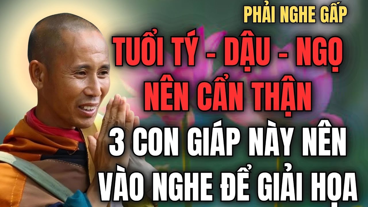 Thầy Thích Minh Tuệ Cảnh Báo: Tuổi Tý – Dậu – Ngọ Đang Gặp Nạn Tâm Linh Rất Nặng!