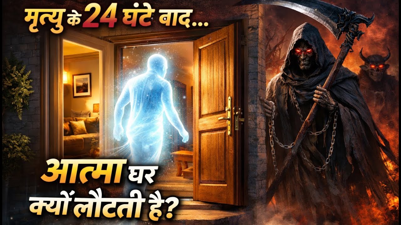 आत्मा–मौत के बाद 1 दिन का सफ़र I गरुड़ पुराण के अनुसार मृत्यु के बाद आत्मा की पहली 24 घंटे की यात्रा