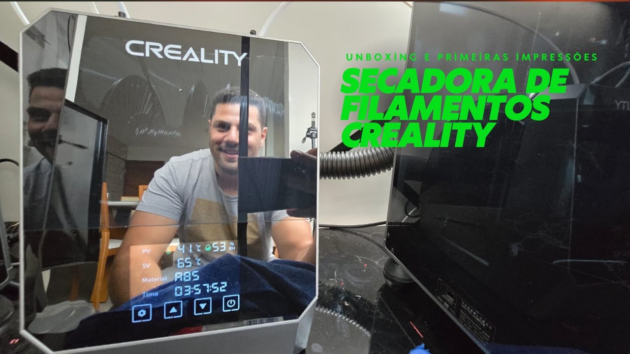 Secadora De Filamentos Creality Space Pi Plus - Unboxing e primeiras impressões