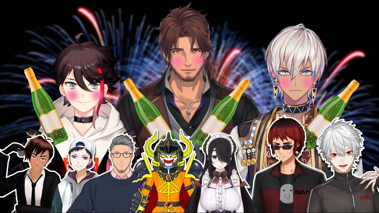 [Eng Sub] Akina, Belmond, and Ibrahim Drunk Journey in New Year [Nijisanji]