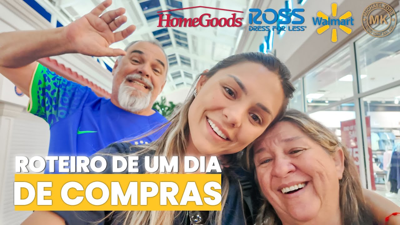 ROTEIRO DE COMPRAS DE UM DIA! - ROSS - HOMEGOODS - WALMART -  OUTLET PREMIUM