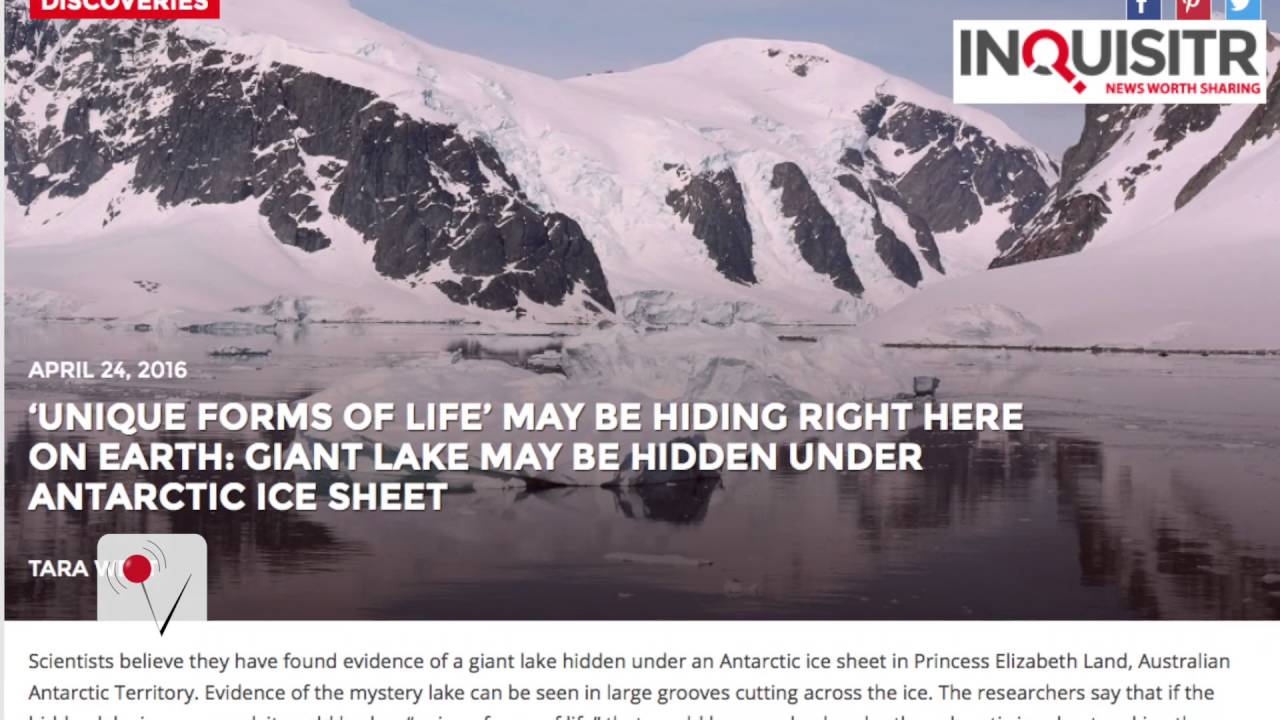 Scientists May Have Found a Massive Hidden Lake in Antarctica