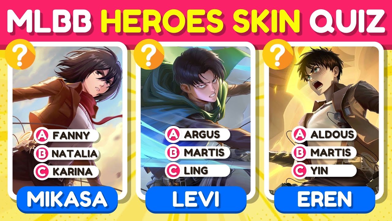 MOBILE LEGENDS BANG BANG HEROES SKIN QUIZ | MLBB Collab/Event Skin | Challenge for MLBB Players! 😼