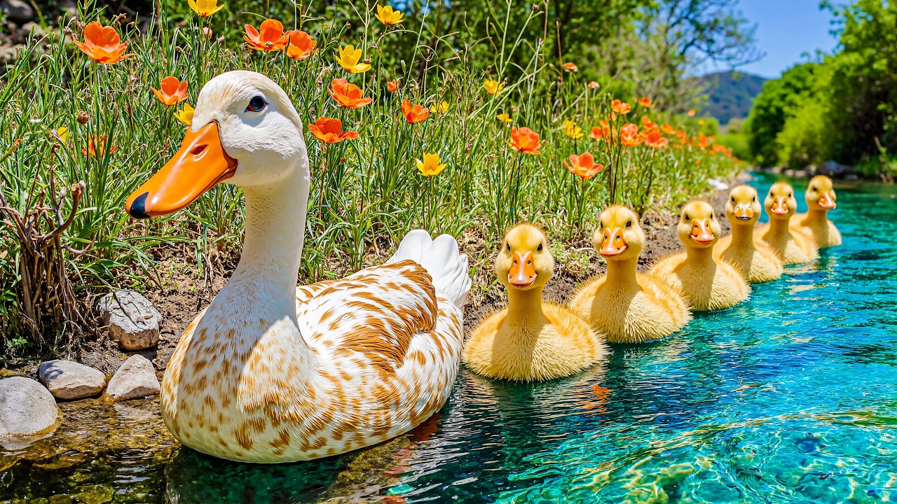 99% Feel Calm Walking Around This Duck Lake 🦆 Deep Relaxation & Stress Relief 💗