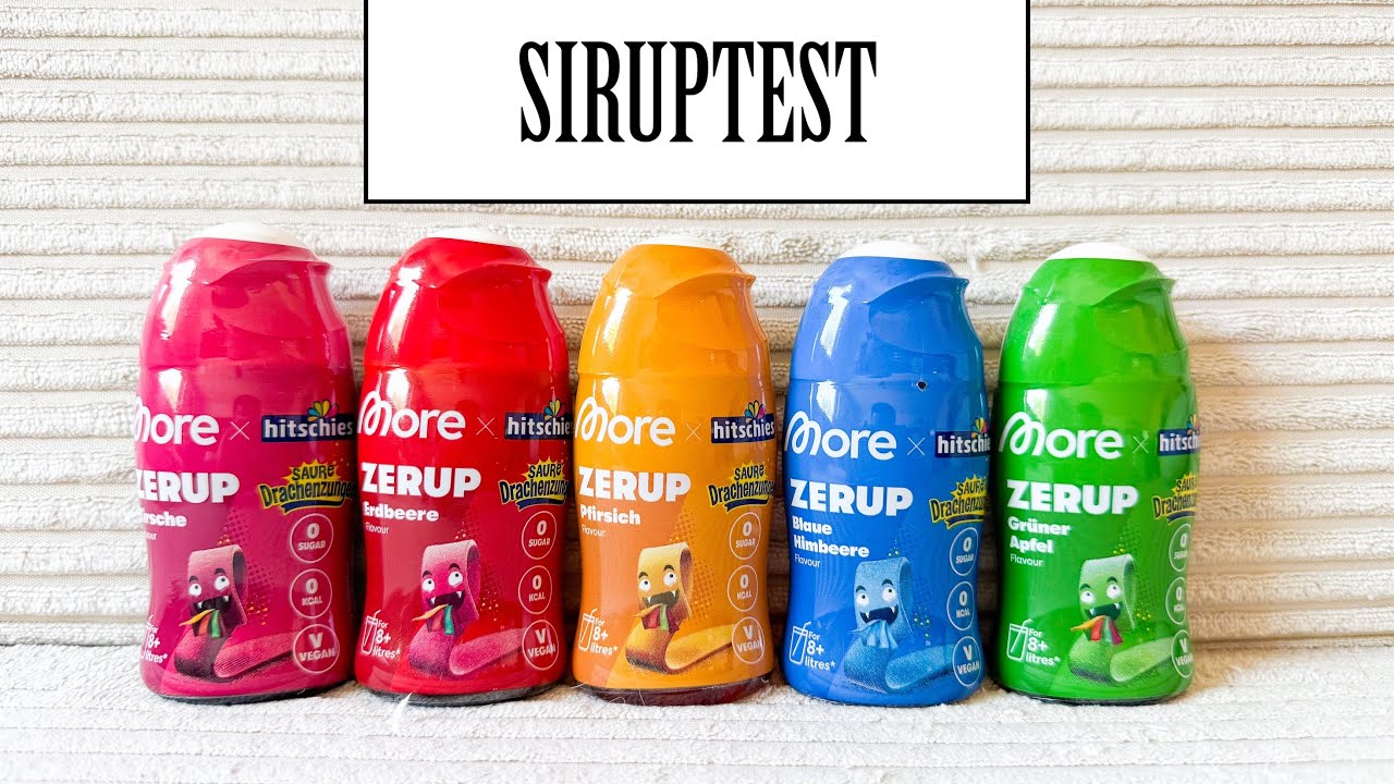 More x Hitschies Zerup - Saure Drachenzungen 5 Sorten im Test (Teil 5) | SIRUPTEST
