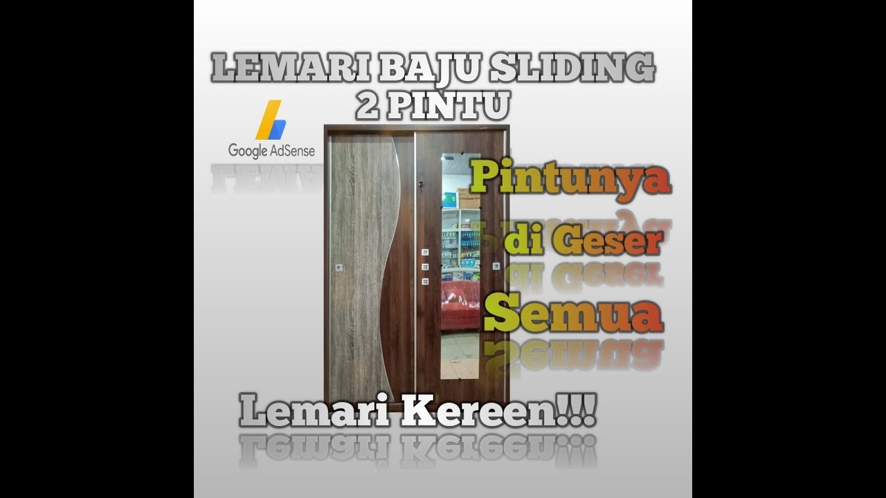 Cara membuat / merakit lemari pakaian sliding 2 pintu terbaik