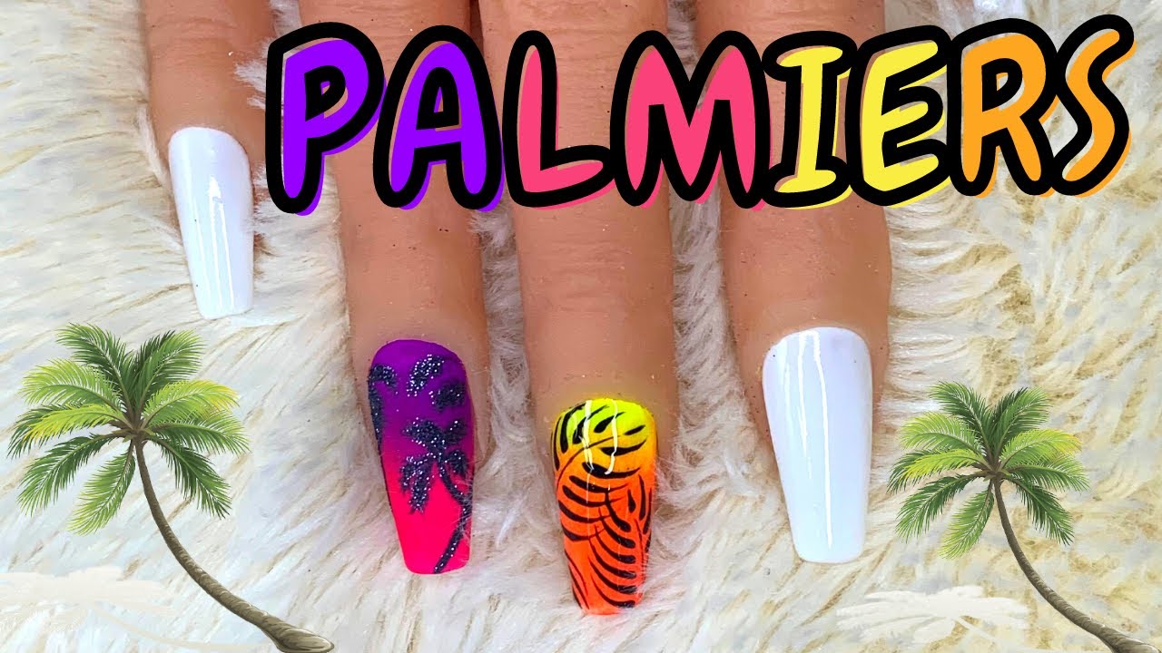 [Tuto] ONGLE EN GEL  nail art 🌴🏝 PALMIERS 🌴🏝 facile et rapide sur capsule 2021