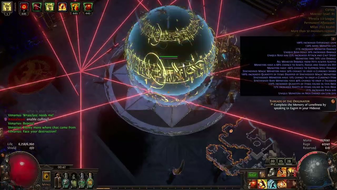 (Phrecia 2.0) Earthshatter Ancestral Commander VS Uber Cortex