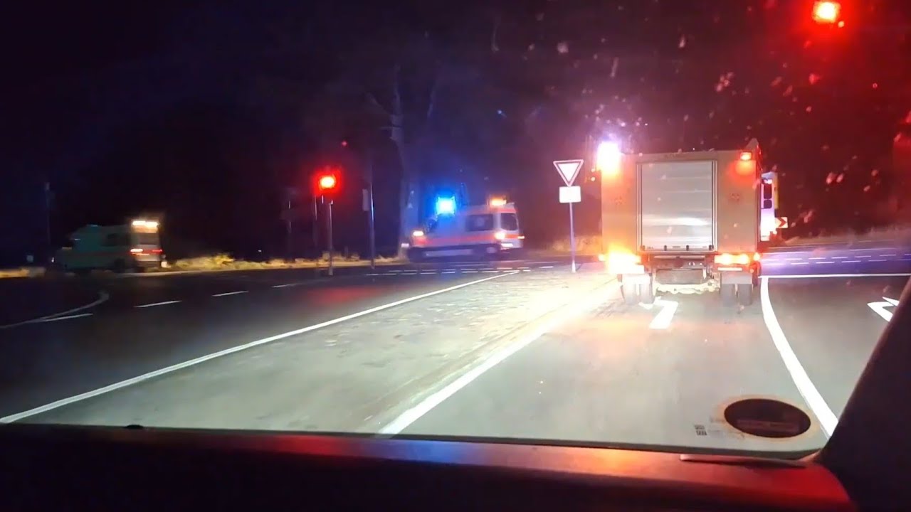 [Inside-View] Kolonnenfahrt - Sanitätszug Nordwestmecklenburg bei Nacht