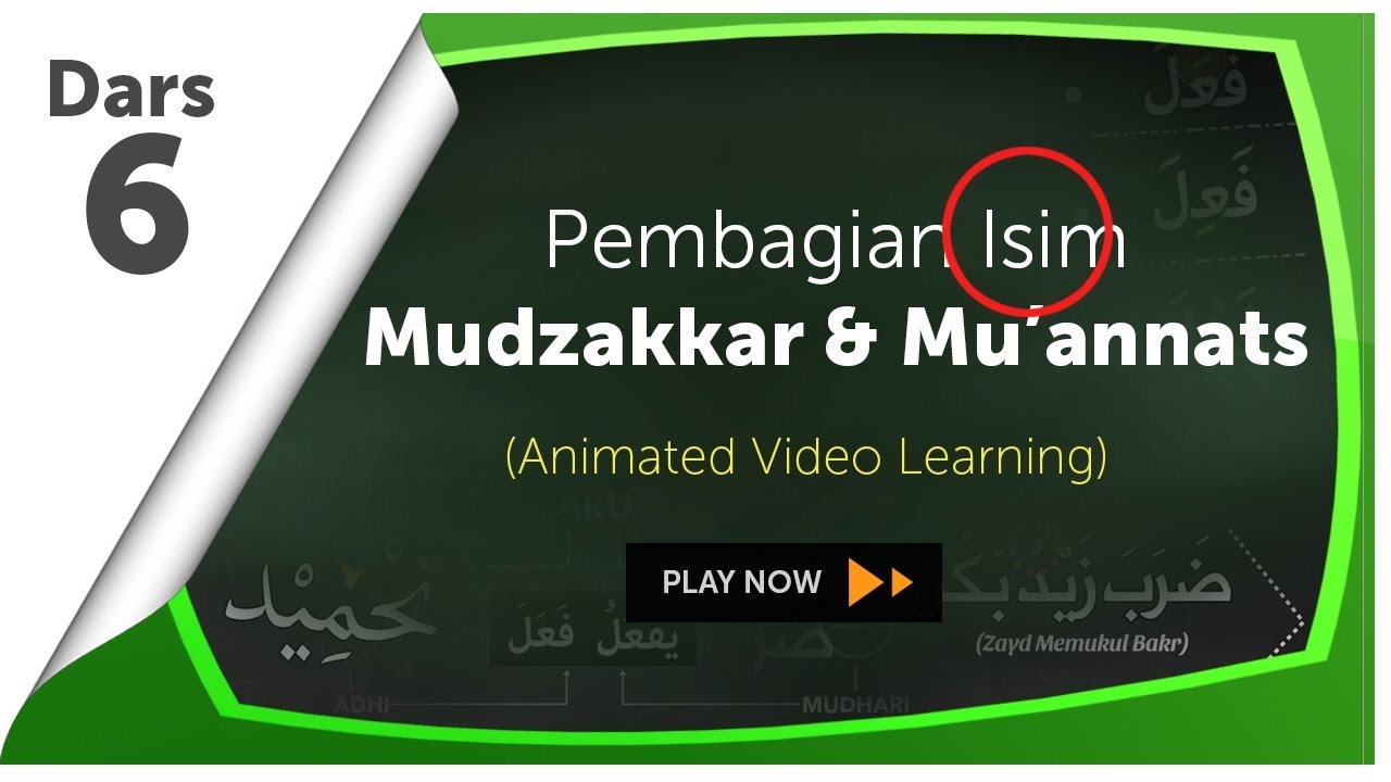 Video Animasi 6: Isim Mudzakkar dan Muannats
