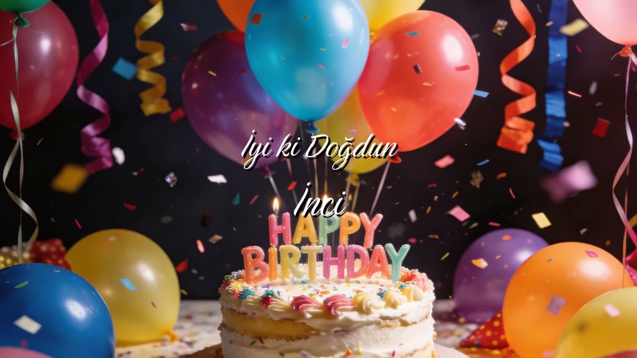 🎉 İyi ki Doğdun İnci! 🎂 Pop Doğum Günü Şarkısı 🎵