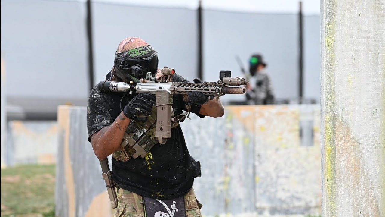 106) Blitz Paintball (05/28/2022) Random games, EMF100/ID100 & TIPX Pistol. Magfed Gameplay