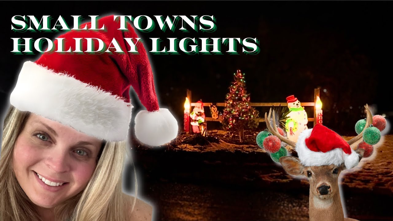 POV Christmas Lights Drive Through Montgomery County PA | Holiday Homes & Small Town Charm