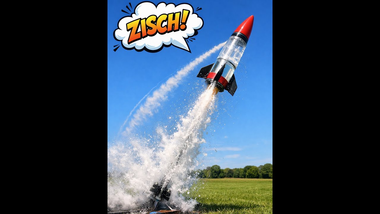 Wasserrakete Test, waterrocket