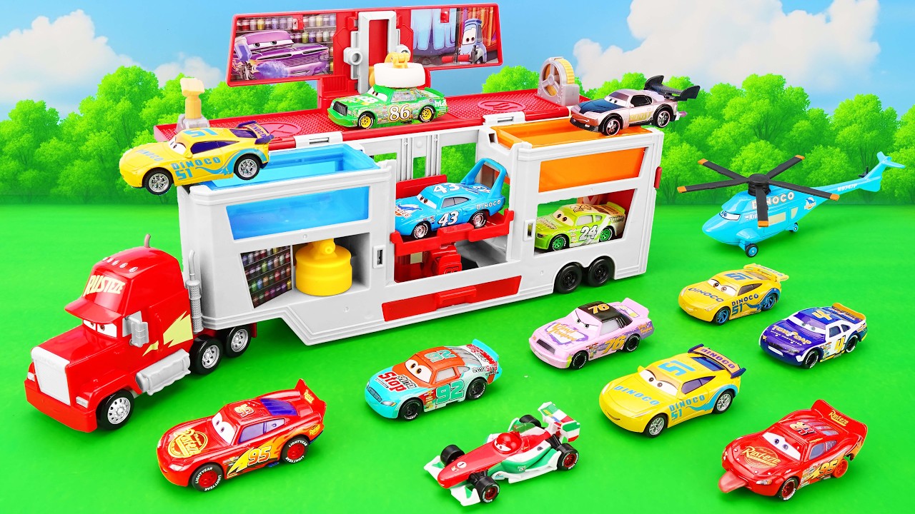 Disney Pixar Cars Unboxing Review | Disney Pixar Cars Color Changers Race Ready Car Wash Playset