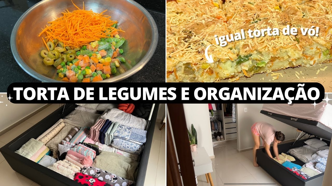 TORTA DE LEGUMES DE LIQUIDIFICADOR FÁCIL E DELICIOSA, ORGANIZAÇÃO DO BOX BAÚ NOVO E +