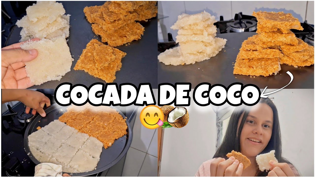 COCADA BRANCA E MORENA COM 2 INGREDIENTES✨️😋🥥tradicional de coco