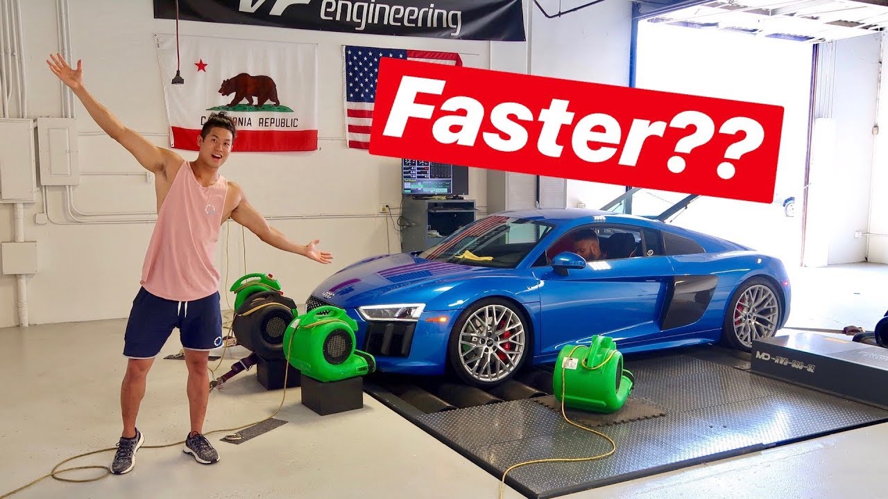 2017 R8 (Non Plus) FASTER THAN A LAMBORGHINI HURACAN?