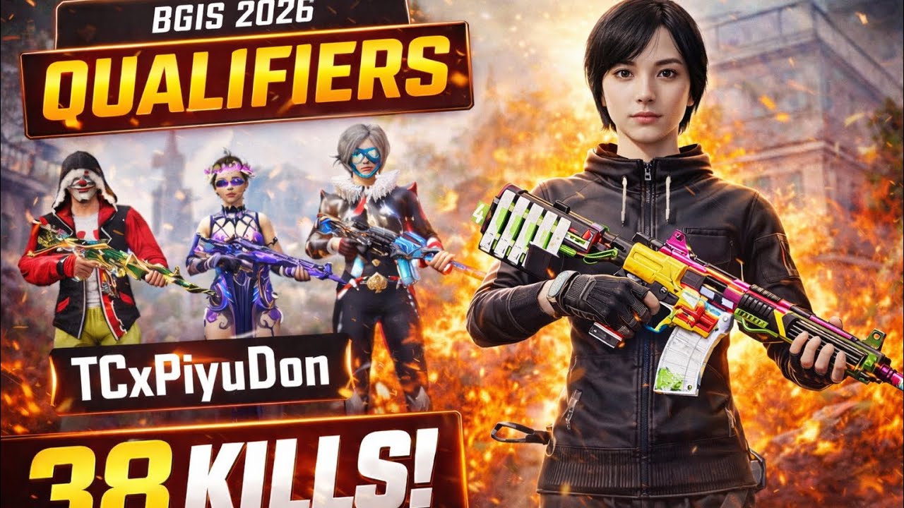 BGIS INGAME QUALIFIERS 38 KILLS Chicken Dinner 🔥1st match Assaulter POV 